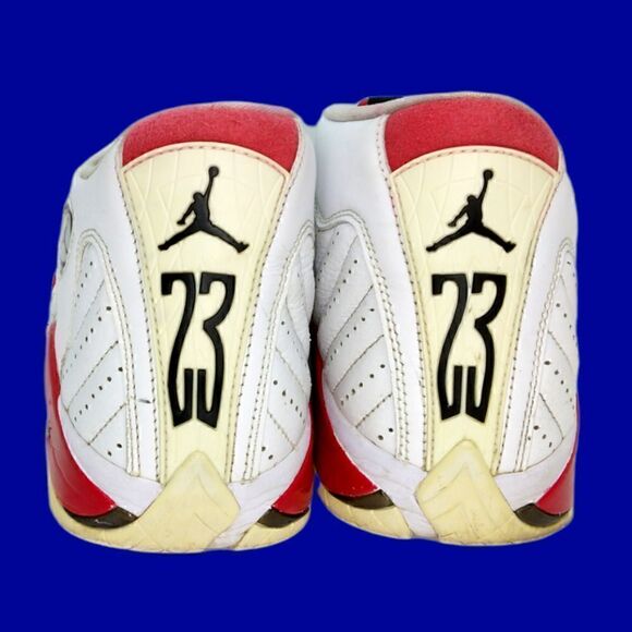 Nike Air Jordan Retro 14 Rip Hamilton Mens Pre-owned White & Red Sneakers- sz. 9 main image 4